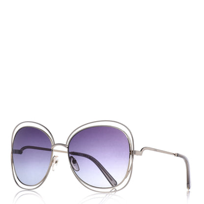 Chloe Oversize Round Carlina Sunglasses CE119S Gold 1 of 7