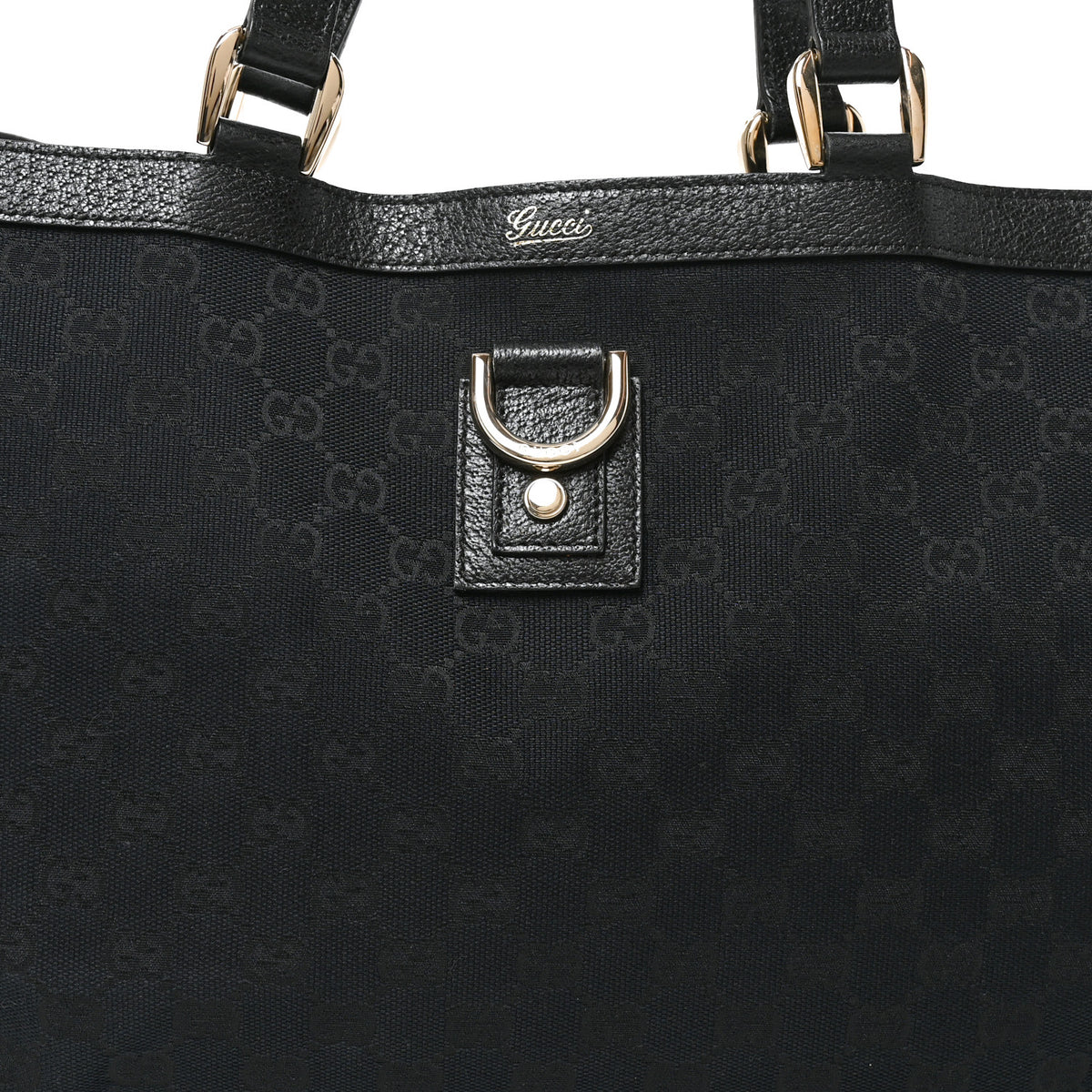 Monogram Large Abbey Tote Black