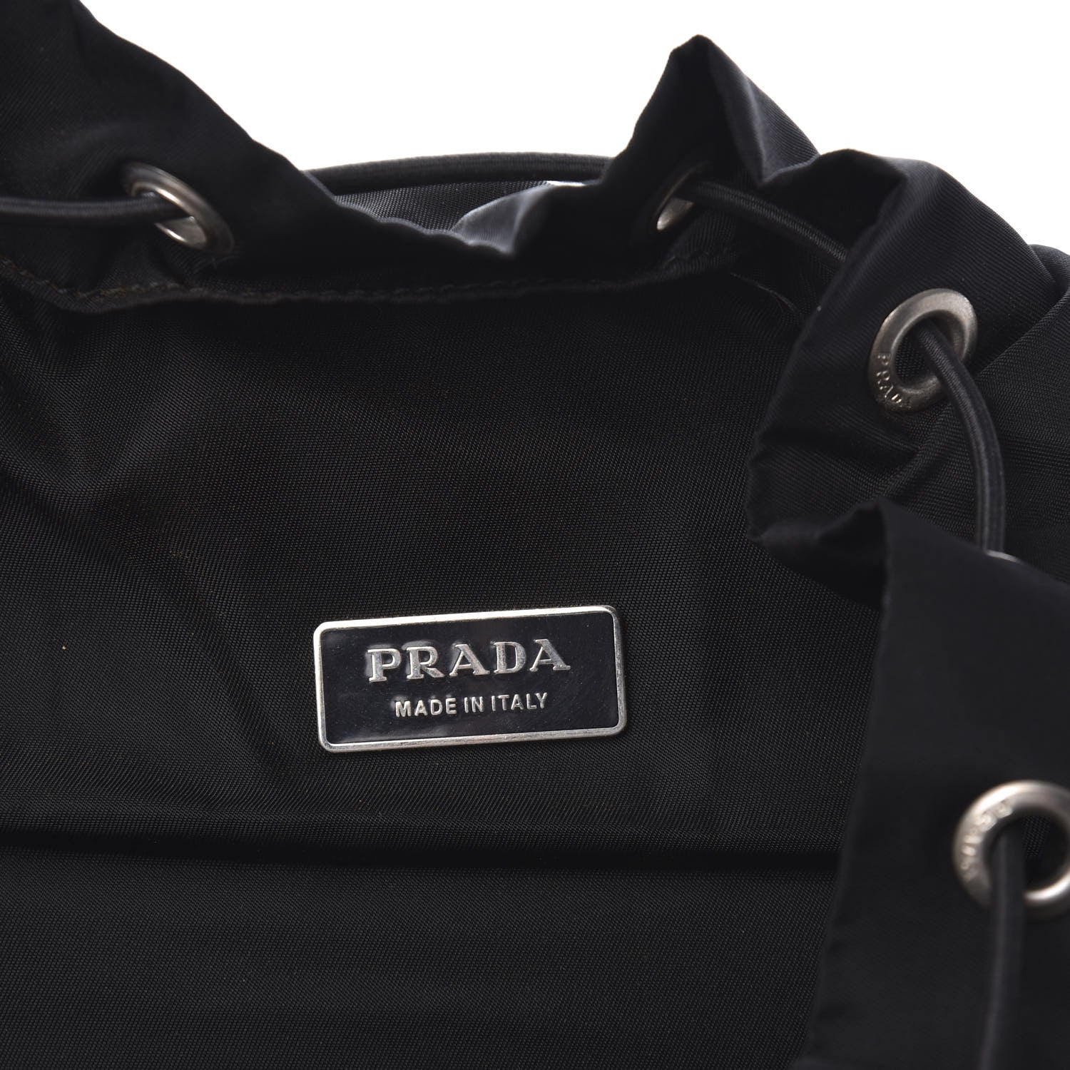 Prada Tessuto Nylon Montagna Double Buckle Backpack Black 6 of 15