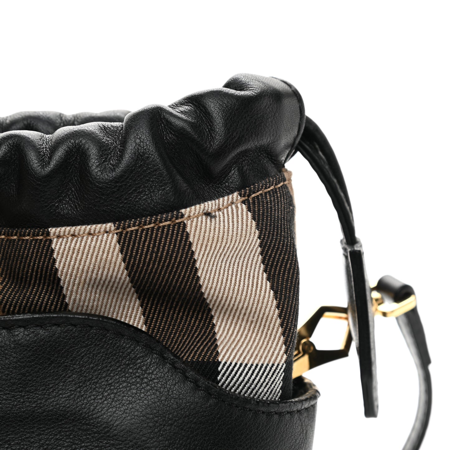 Calfskin House Check Little Crush Black