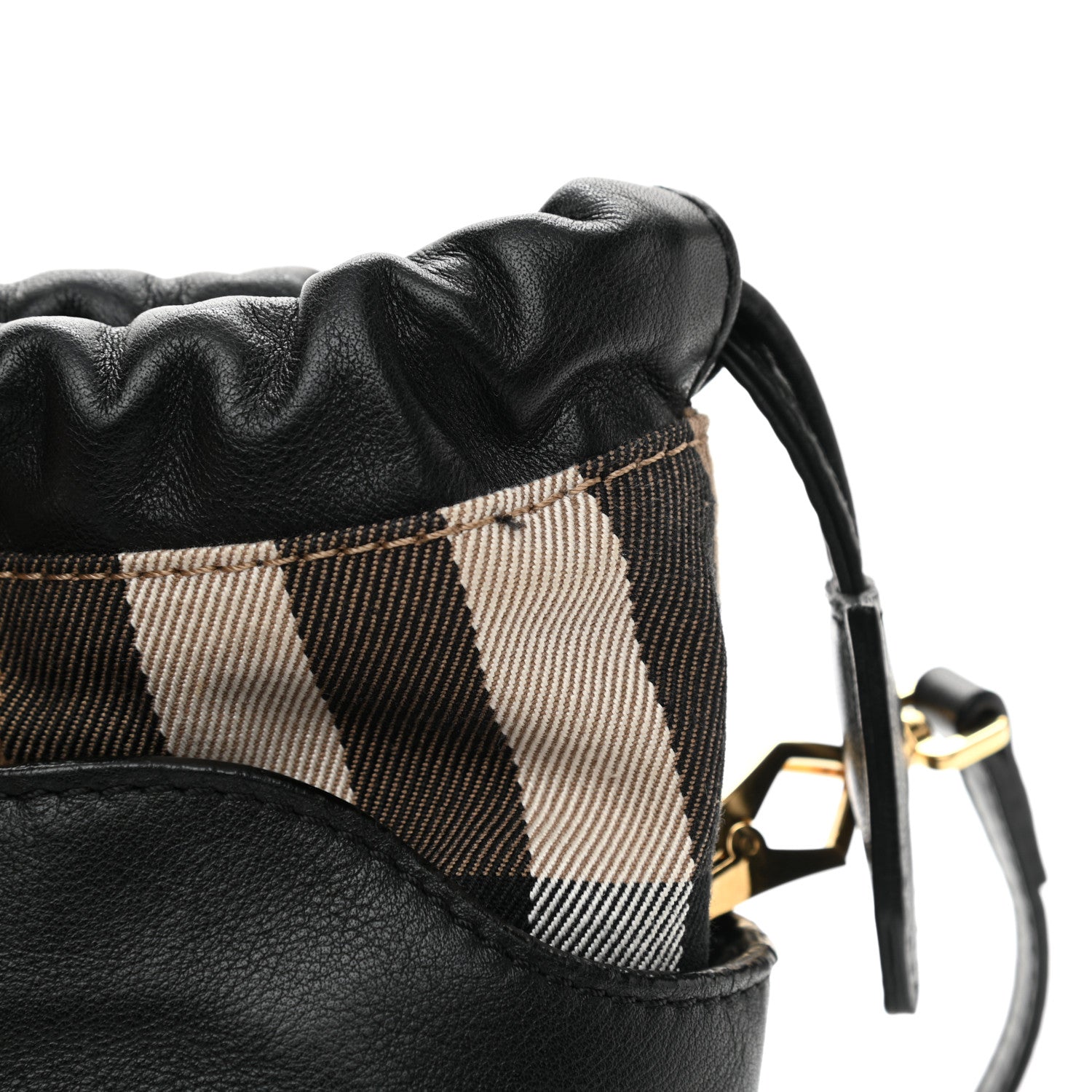 Burberry Calfskin House Check Little Crush Black 12 of 13