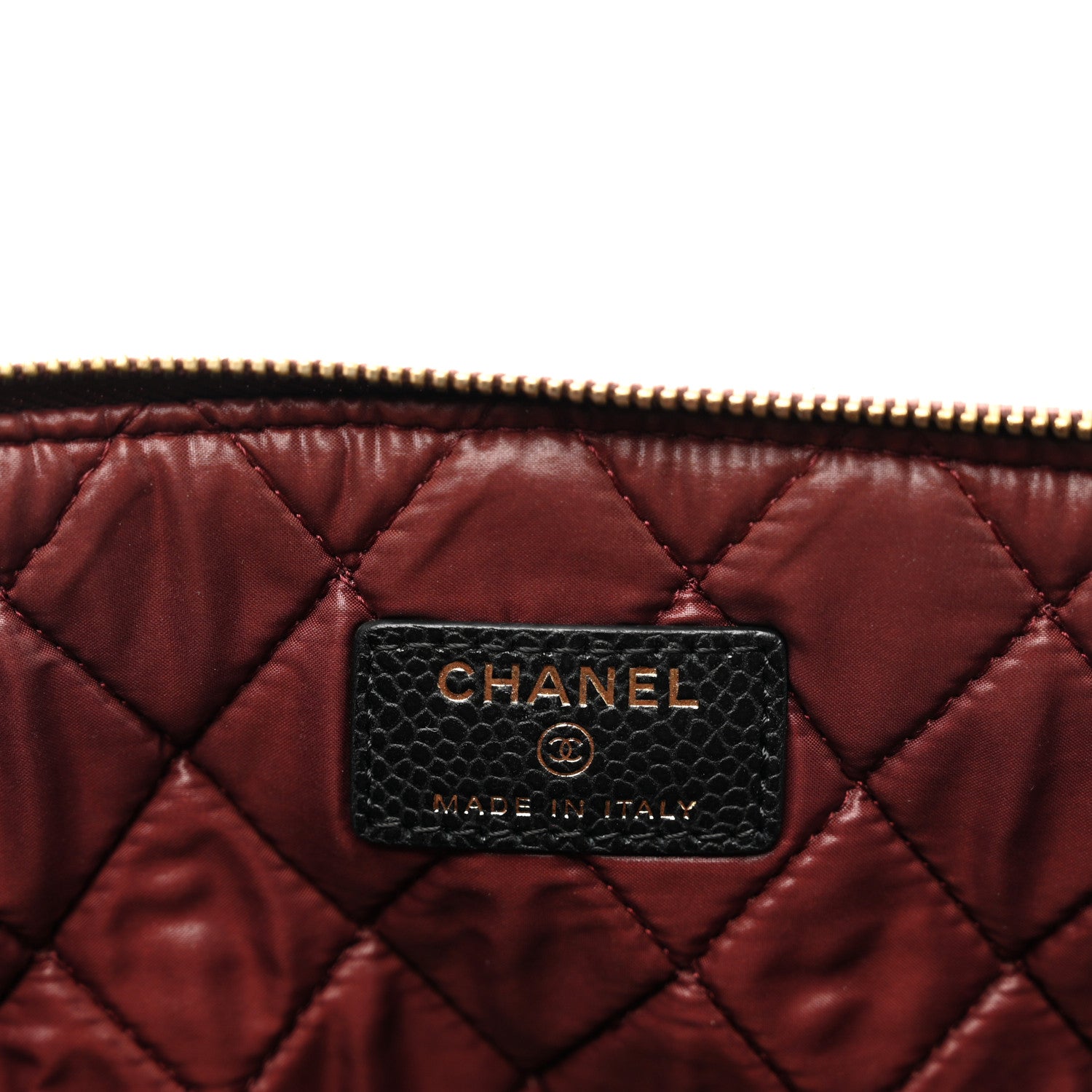 Chanel Caviar Quilted Large Cosmetic Case Black 6 of 8