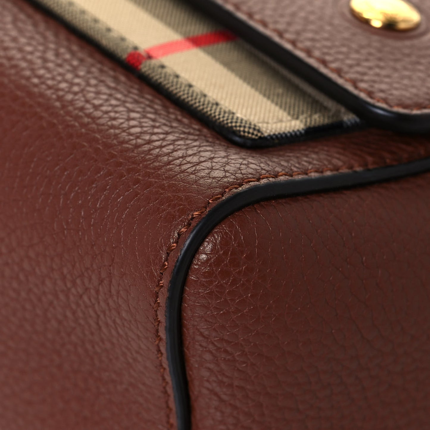 Calfskin Vintage Check Note Crossbody Bag Tan