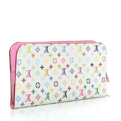 Louis Vuitton Monogram Multicolor Insolite Wallet White Litchi 3 of 8
