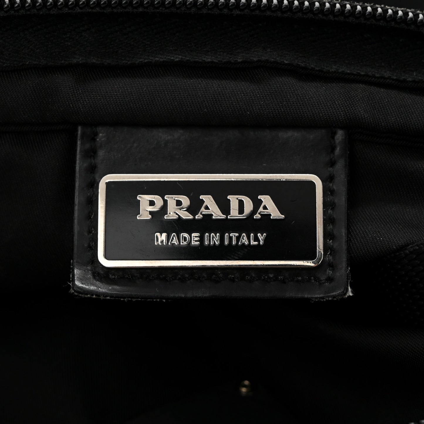 Nylon Vela Flat Messenger Bag Black