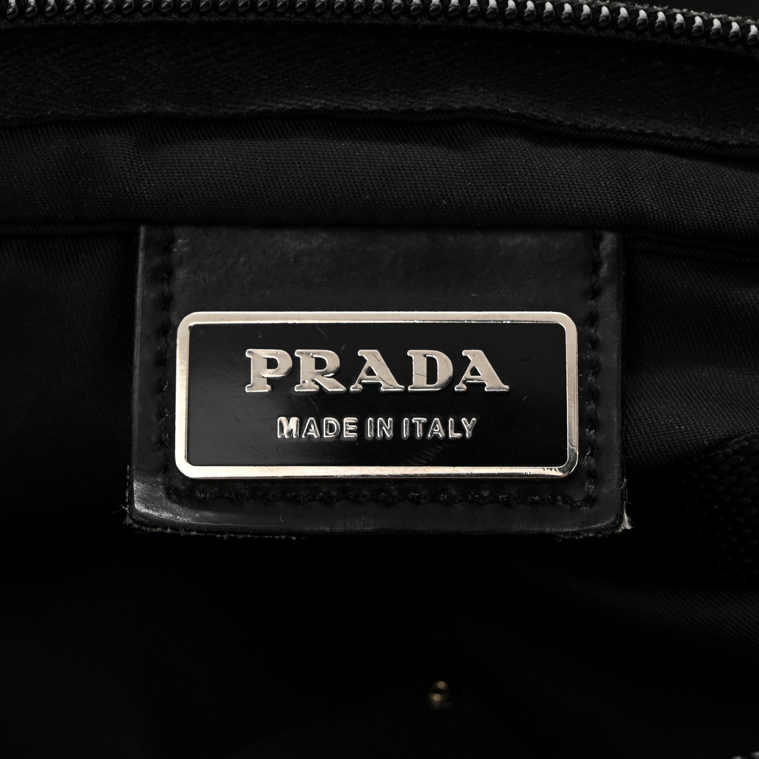 Prada Nylon Vela Flat Messenger Bag Black 6 of 11