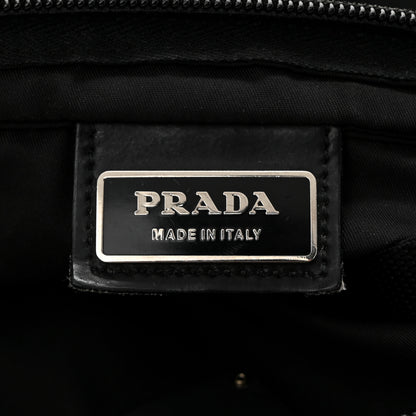 Prada Nylon Vela Flat Messenger Bag Black 6 of 11