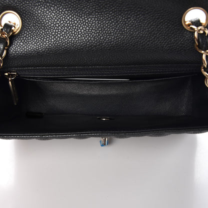 Chanel Caviar Quilted Mini Rectangular Flap Dark Grey 5 of 8