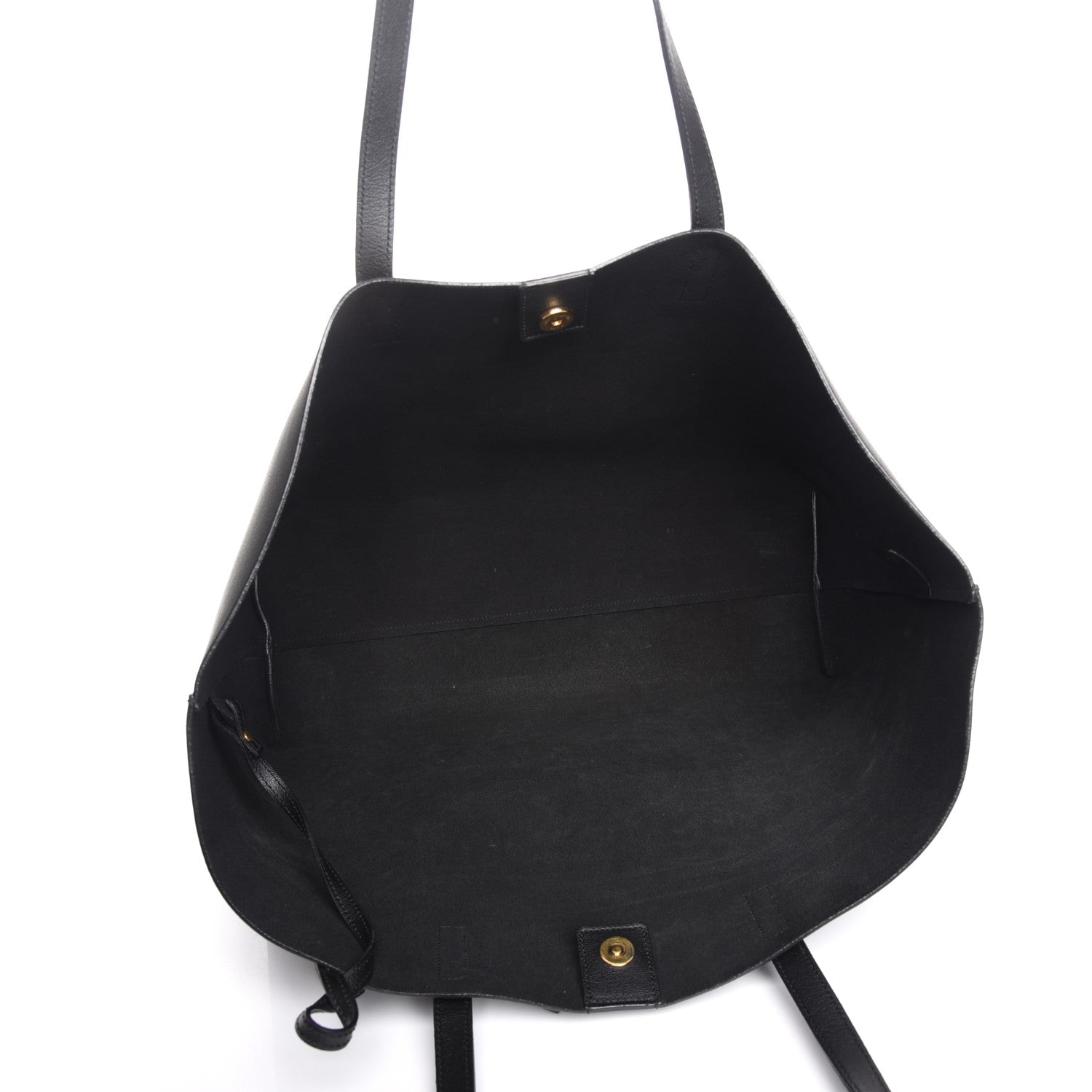 Saint Laurent Calfskin Large Shopping Tote Black 6 of 9