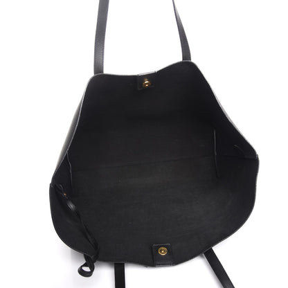 Saint Laurent Calfskin Large Shopping Tote Black 6 of 9