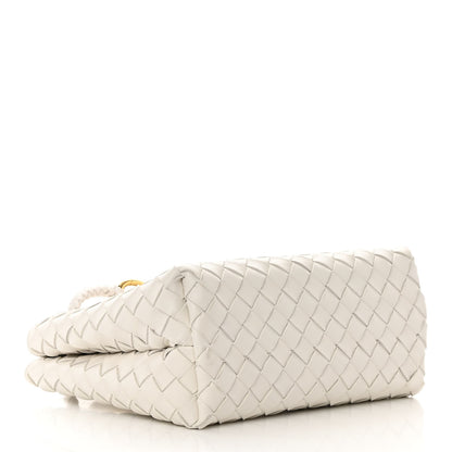 Bottega Veneta Nappa Intrecciato Small Andiamo Shoulder Bag White 4 of 10