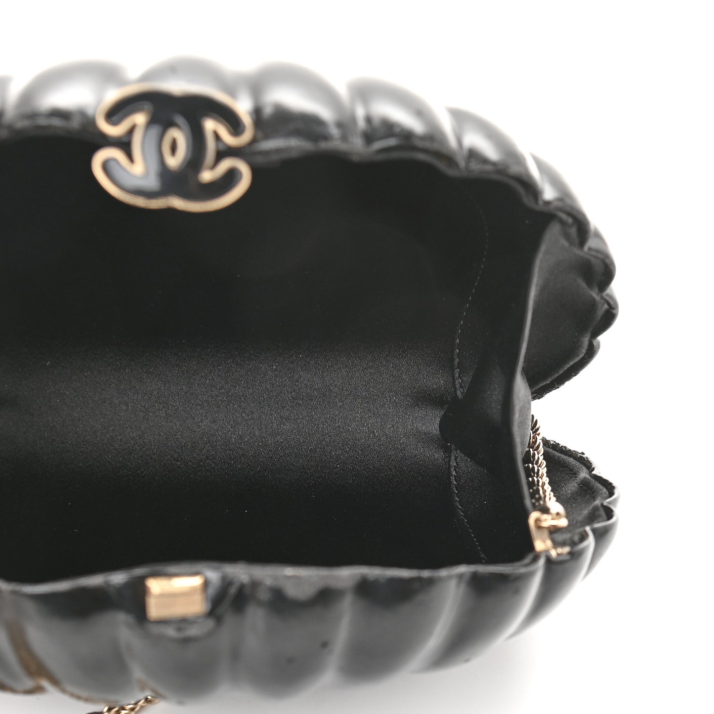 Vinyl Saint Tropez Evening Clutch Black