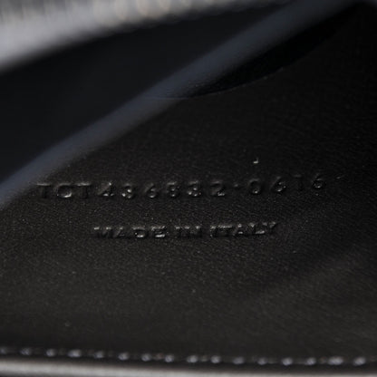 Saint Laurent Calfskin Crocodile Embossed Small Monogram Downtown Cabas Earth 8 of 10