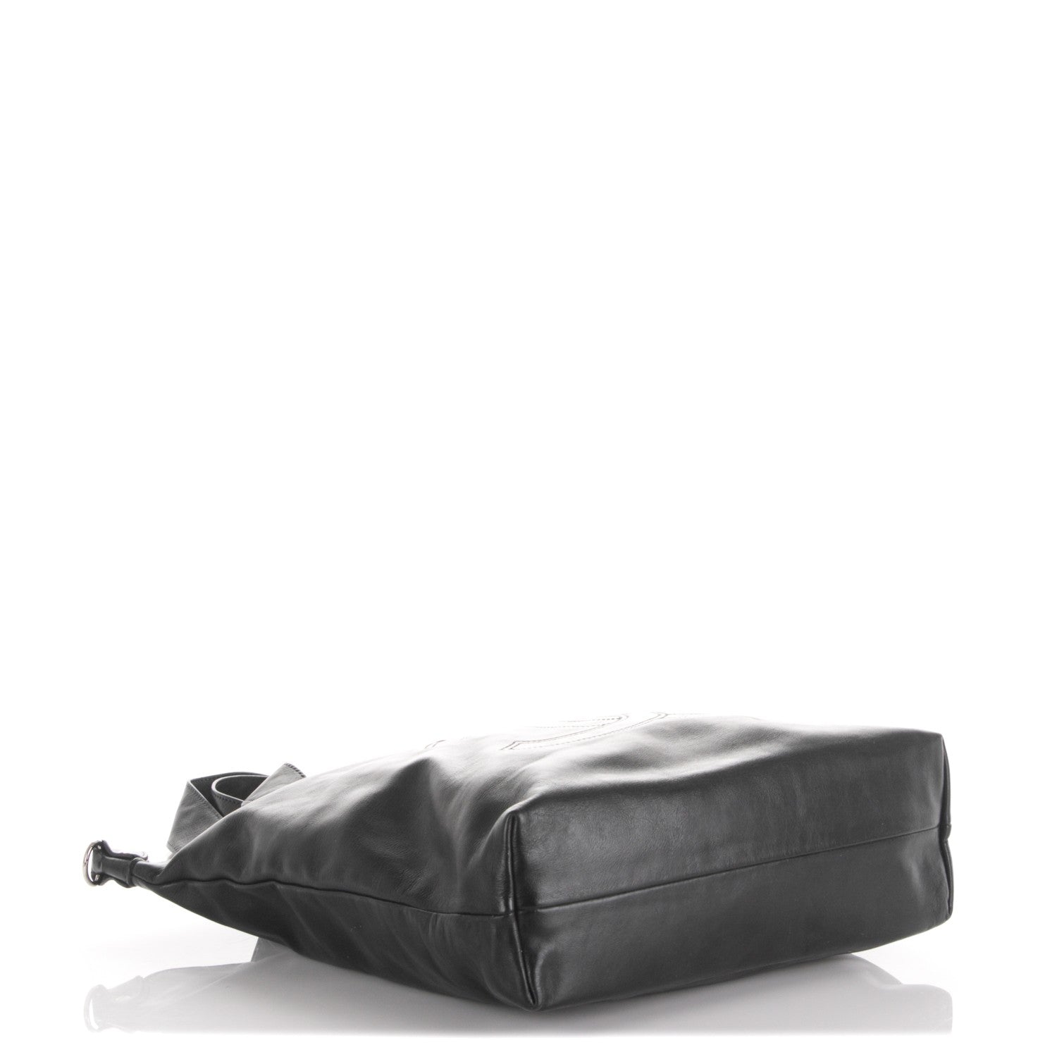 Chanel Lambskin North South Edgy Tote Black 4 of 7