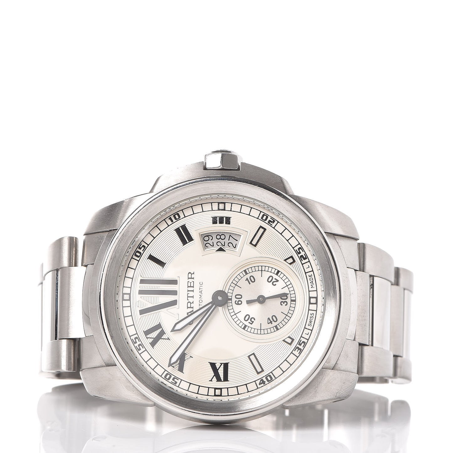Stainless Steel 42mm Calibre de Cartier Automatic Watch