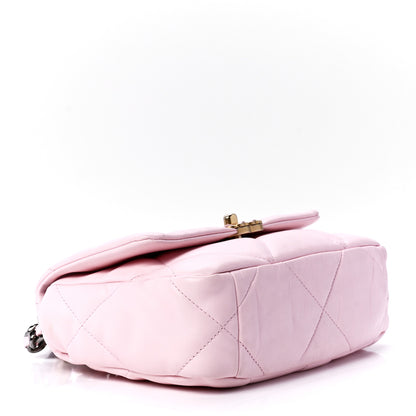 Chanel Lambskin Quilted Medium Chanel 19 Flap Light Pink 4 of 13