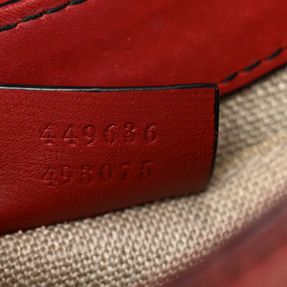 Gucci Soft Microguccissima Mini Emily Chain Shoulder Bag Rosso 7 of 13