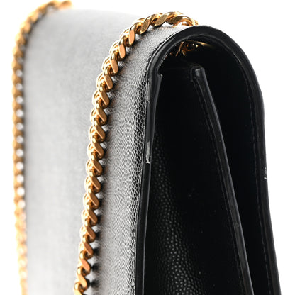 Saint Laurent Grain De Poudre Medium Classic Monogram Kate Satchel Black 11 of 12