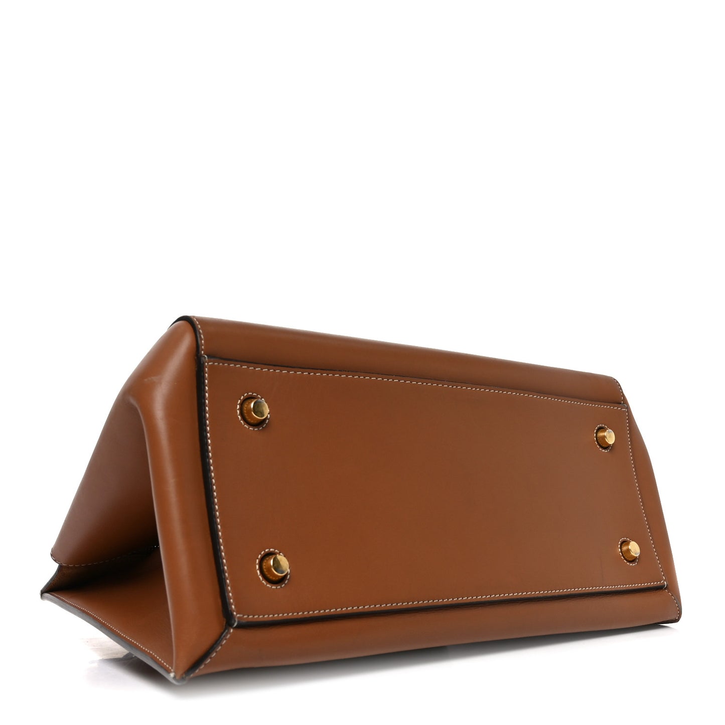 Smooth Calfskin Medium Edge Shoulder Bag Camel
