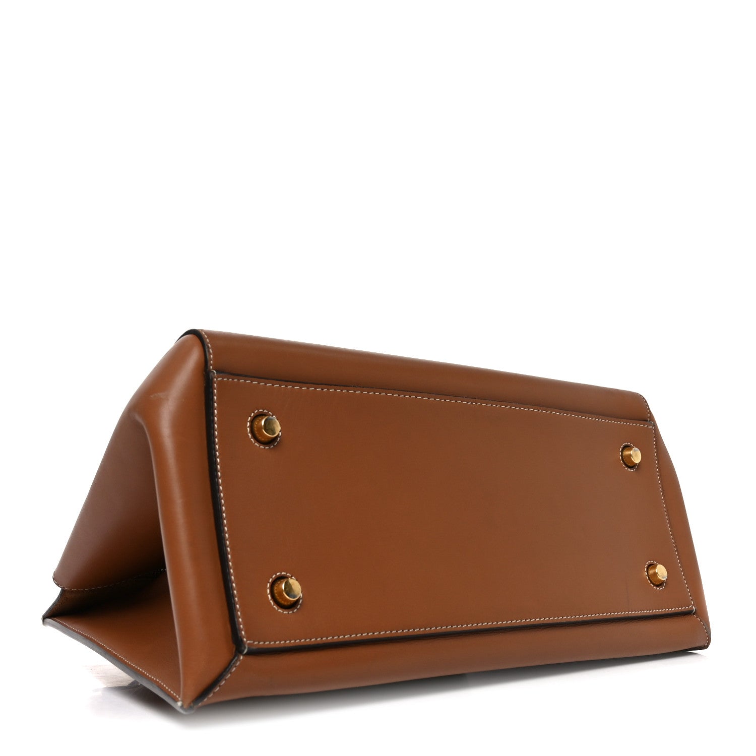 Celine Smooth Calfskin Medium Edge Shoulder Bag Camel 4 of 11