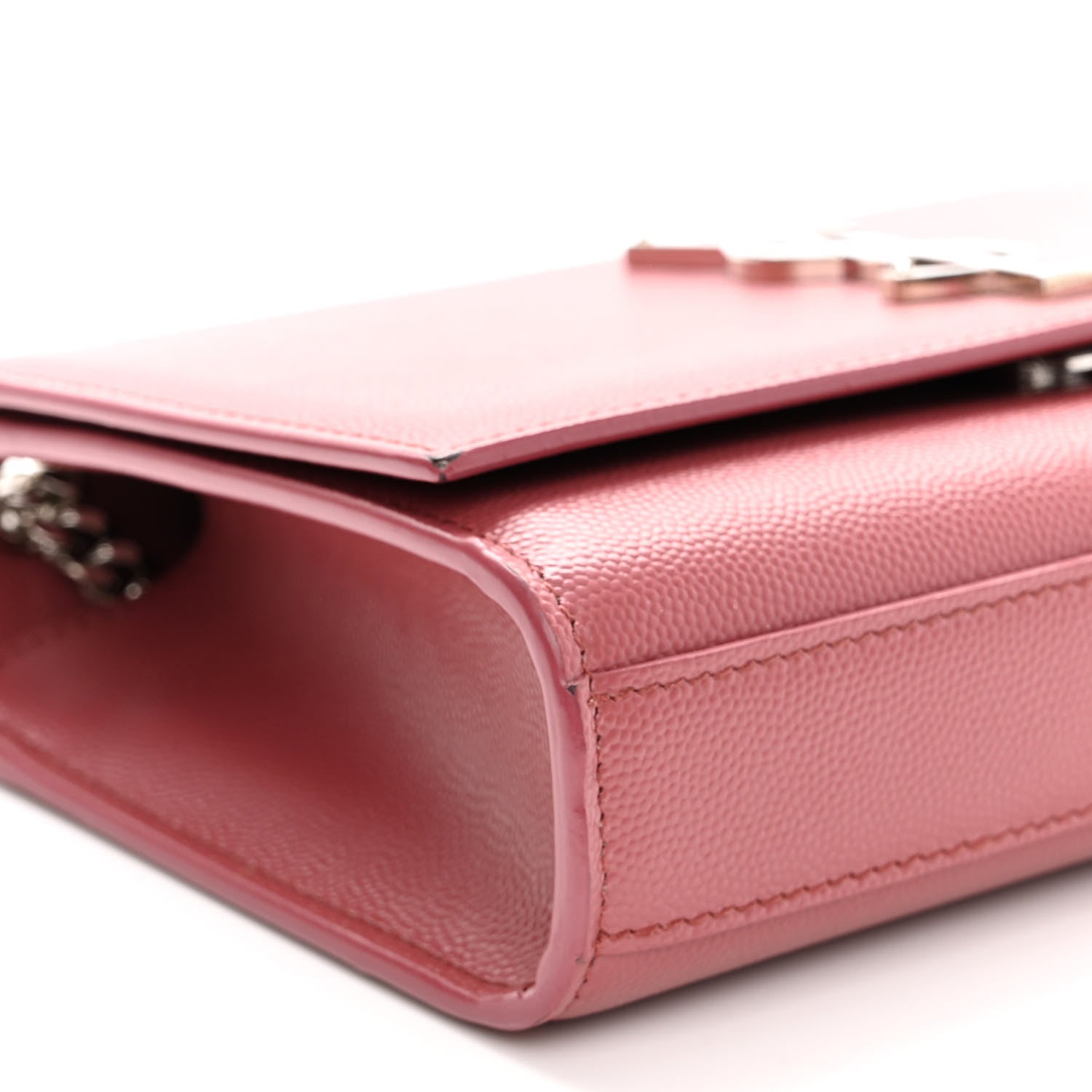 Saint Laurent Grain De Poudre Small Classic Monogram Kate Satchel Mystic Rose 9 of 10