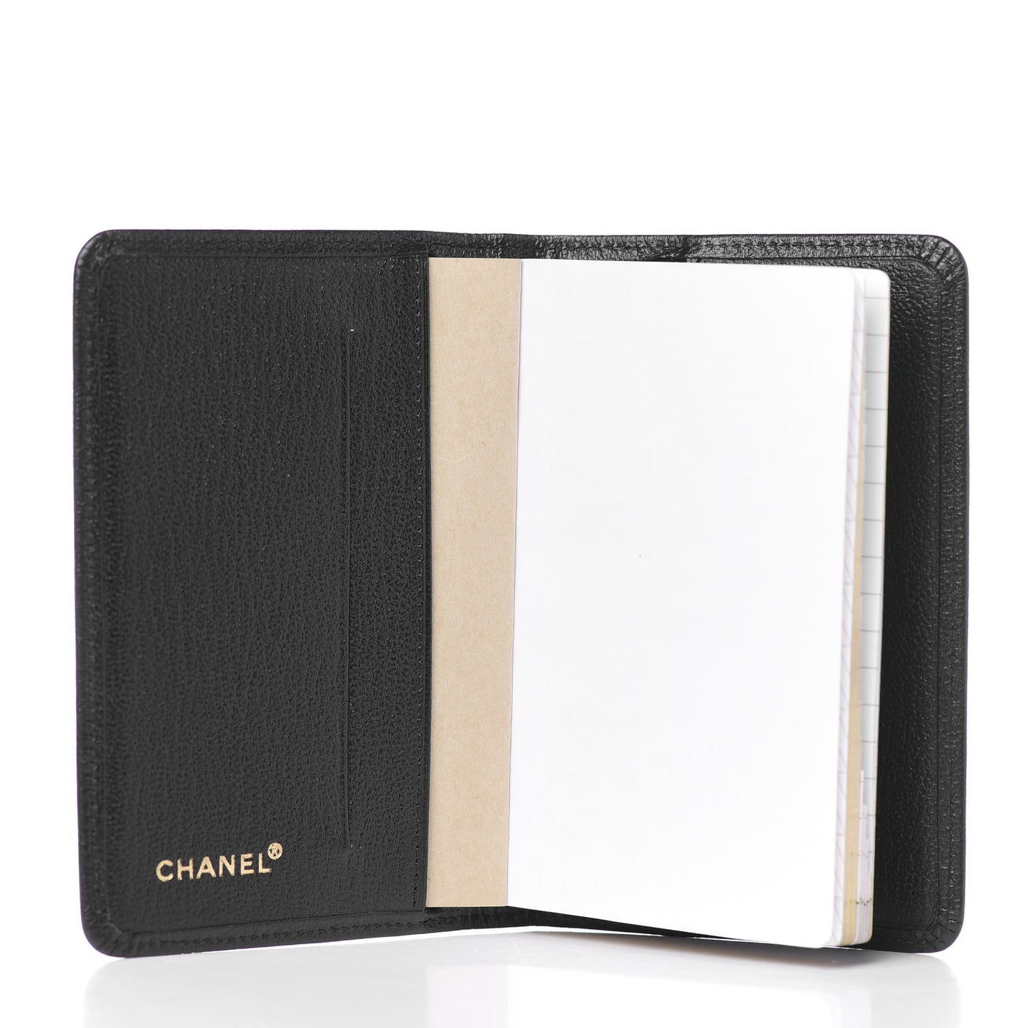 Goatskin Small Pocket Agenda Cover Black