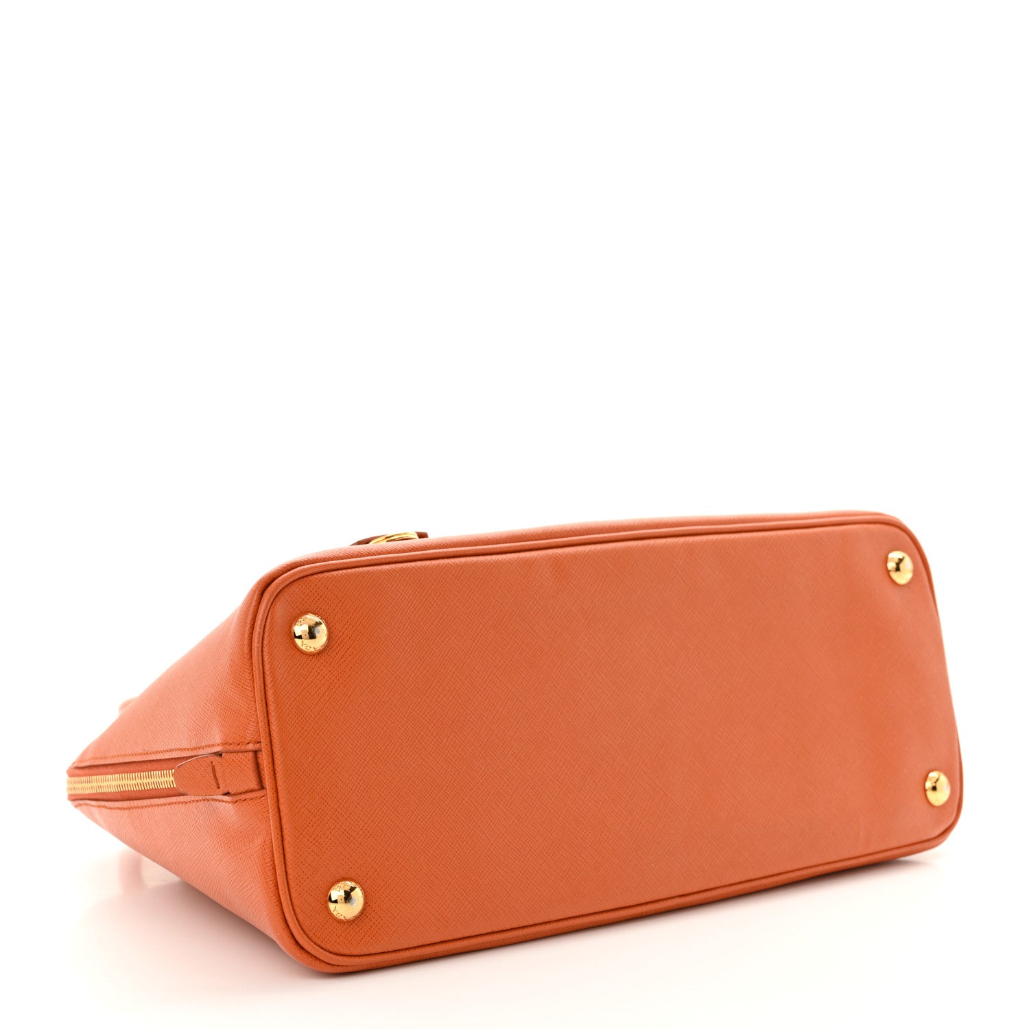Prada Saffiano Lux Medium Promenade Tote Papaya 4 of 15