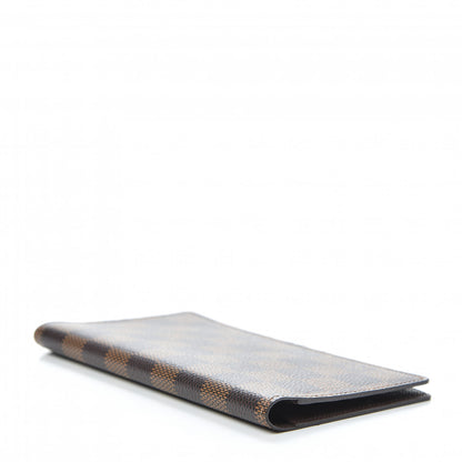 Louis Vuitton Damier Ebene Checkbook Cover Wallet 4 of 6