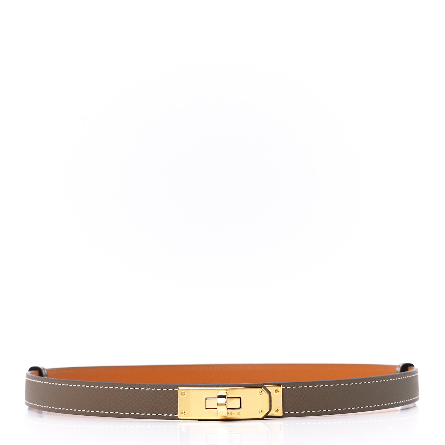 Hermes Epsom Kelly Belt Etoupe 1 of 5