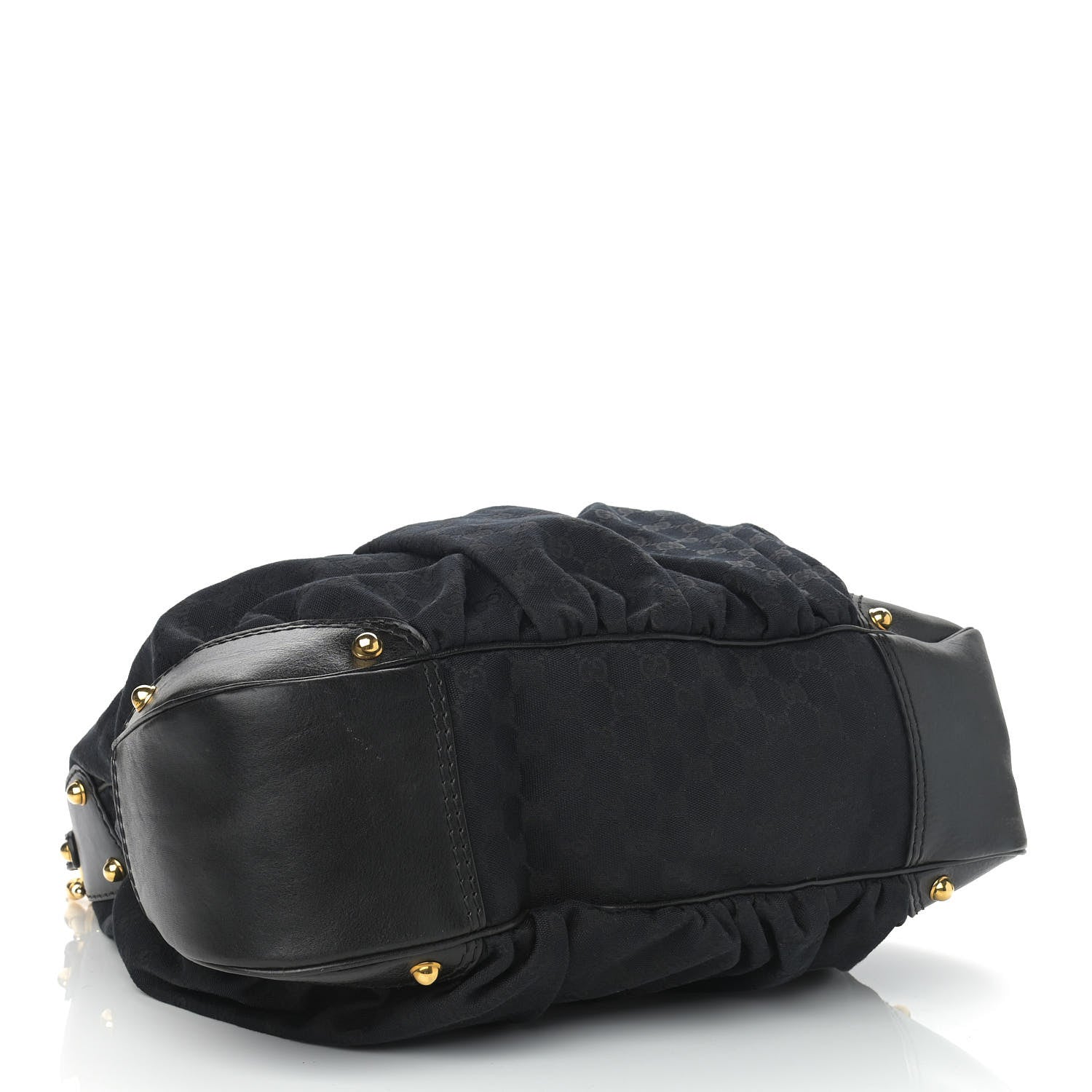Gucci Monogram Large Jockey Hobo Black 4 of 11