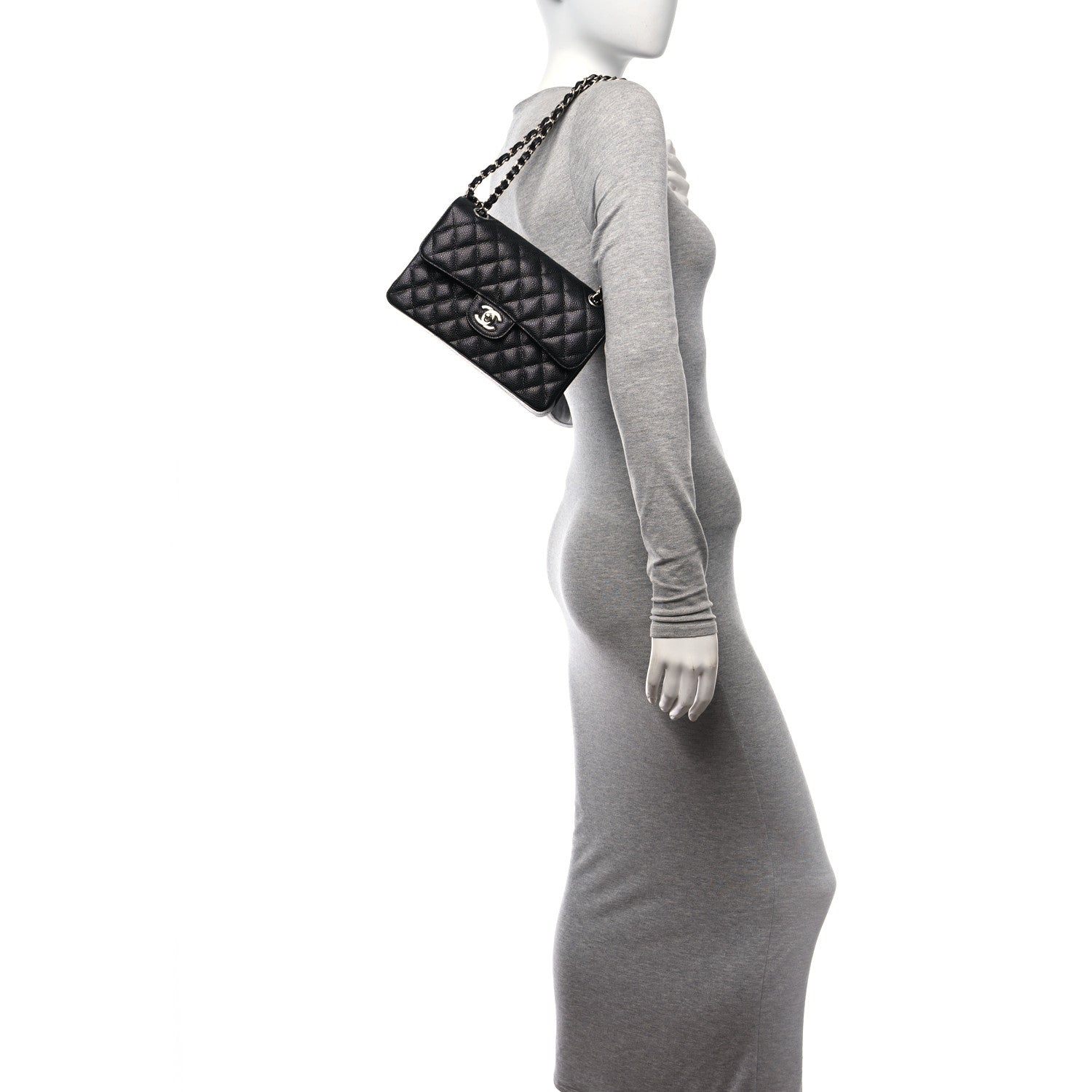 Chanel Caviar Quilted Small Double Flap Black 2 of 11