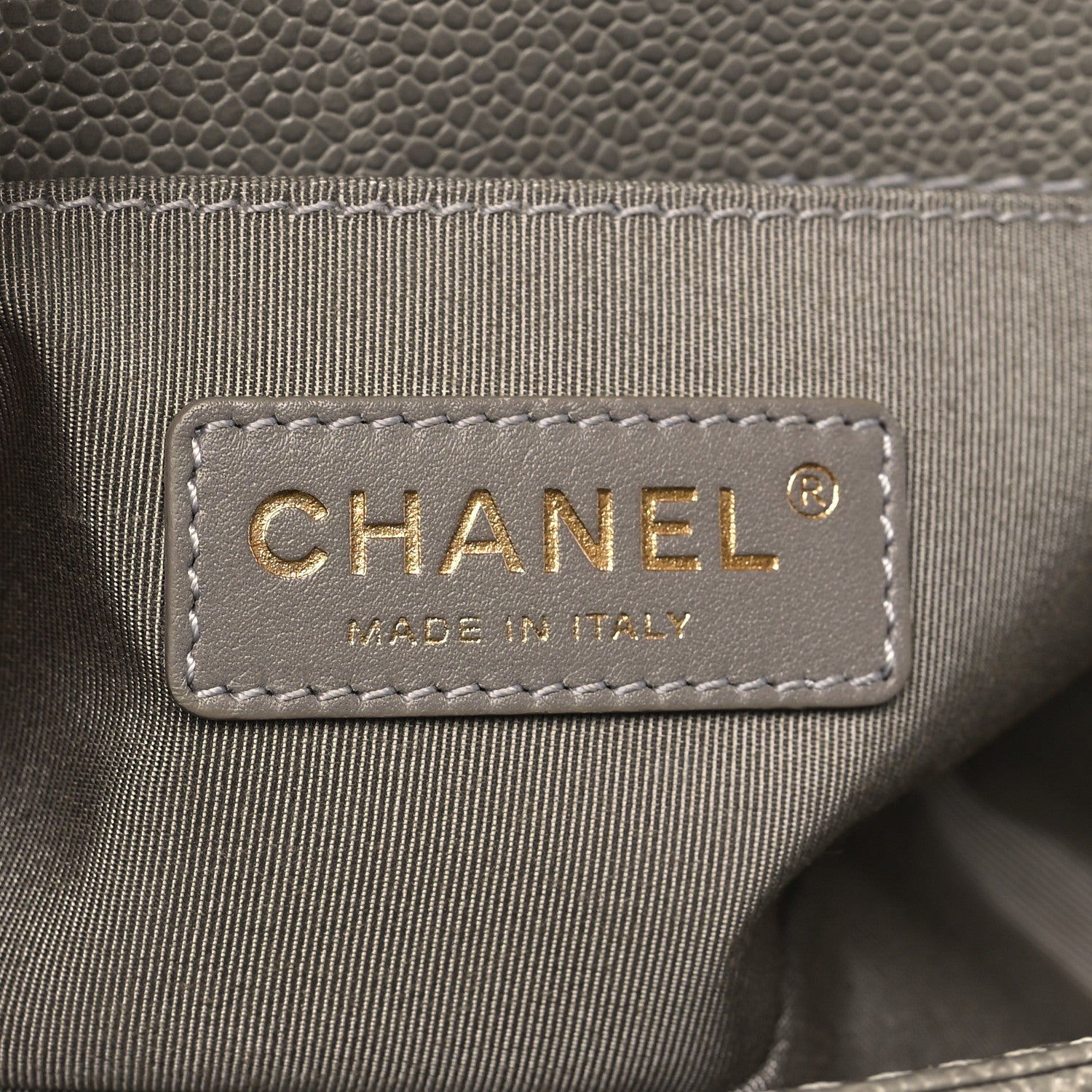 Chanel Caviar Quilted Small Boy Flap Light Grey 6 of 10
