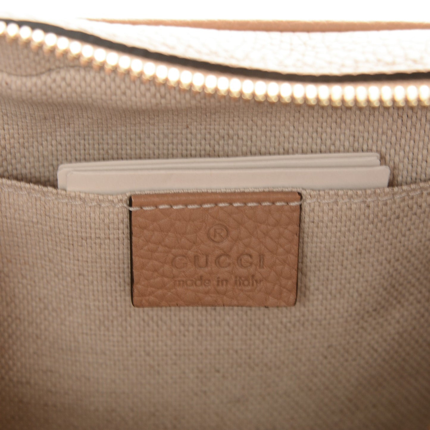 Pebbled Calfskin Small Soho Disco Bag Camelia