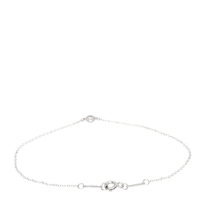 Tiffany Sterling Silver Diamond .05ct Elsa Peretti Diamonds by the Yard Bracelet 3 of 4