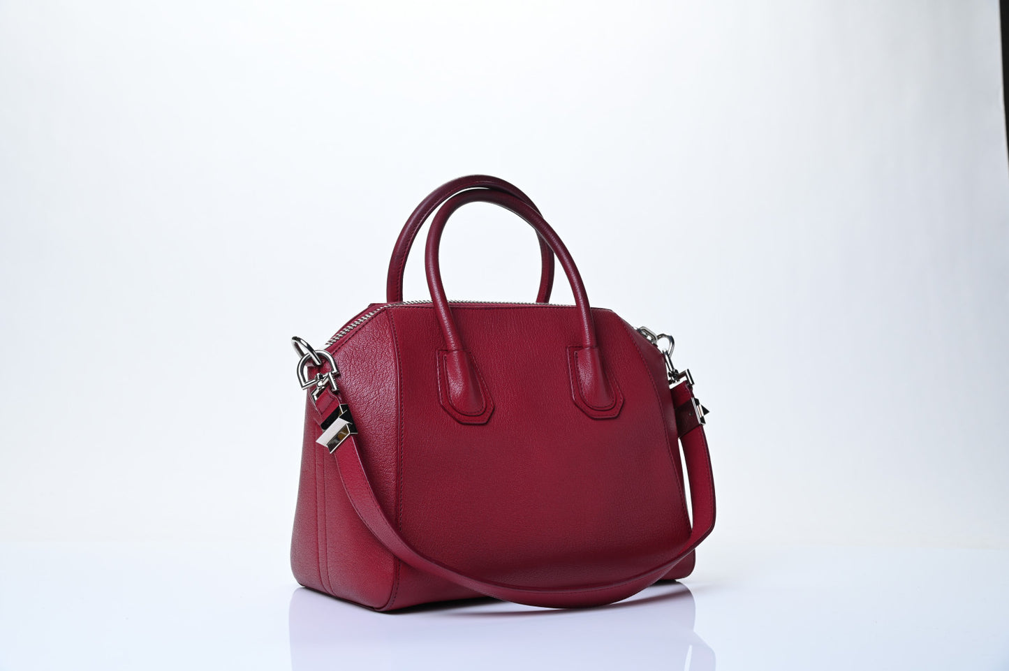 Sugar Goatskin Small Antigona Red