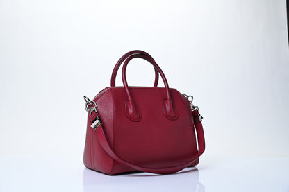 Givenchy Sugar Goatskin Small Antigona Red 3 of 8