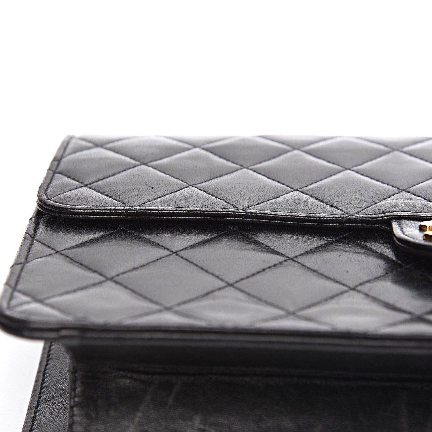 Chanel Lambskin Quilted Medium Single Flap Black 19 of 21