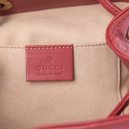 Gucci Calfskin Matelasse GG Marmont Flap Backpack Hibiscus Red 5 of 10
