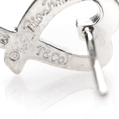 Tiffany Sterling Silver Mini Paloma Picasso Loving Heart Earrings 5 of 5
