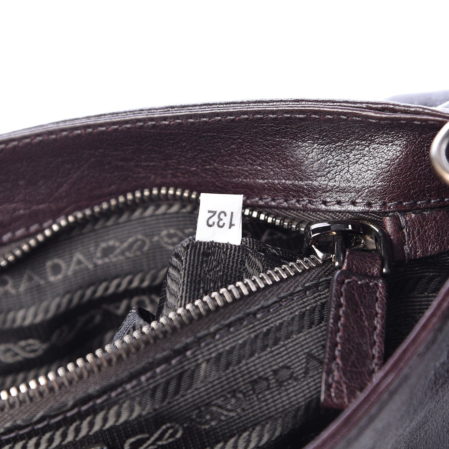 Prada Vitello Shine Shoulder Bag Brown 7 of 10