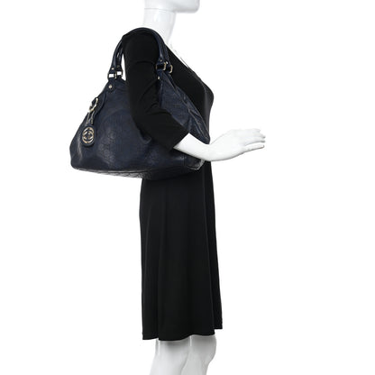 Gucci Guccissima Medium Sukey Navy 2 of 10
