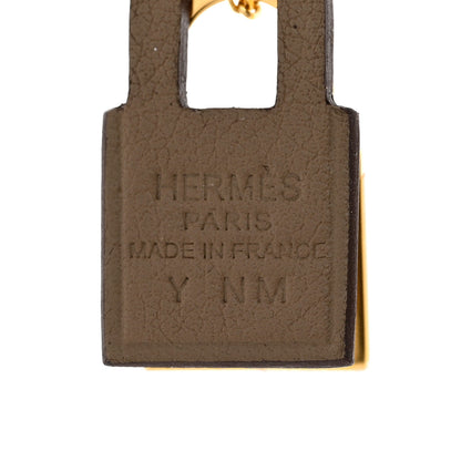 Hermes Swift Small O'Kelly Pendant Necklace Etoupe 6 of 8