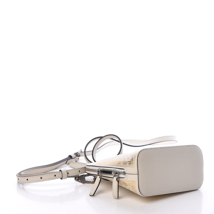 Gucci X SEGA Calfskin GUCCY Stars Mini Dome Shoulder Bag Mystic White Gold 4 of 9