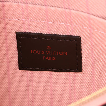 Louis Vuitton Damier Ebene Neverfull MM GM Pochette Rose Ballerine 7 of 8