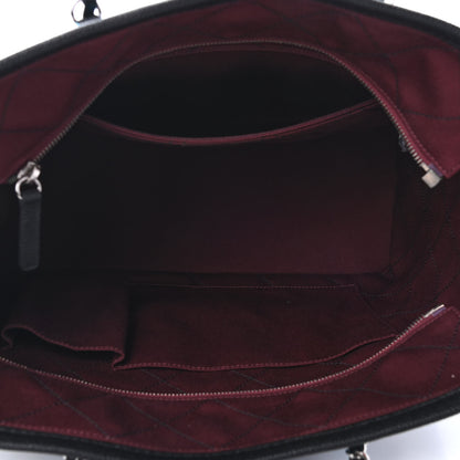 Chanel Grained Calfskin Quilted Small Daily Shopping Tote Black 4 of 6
