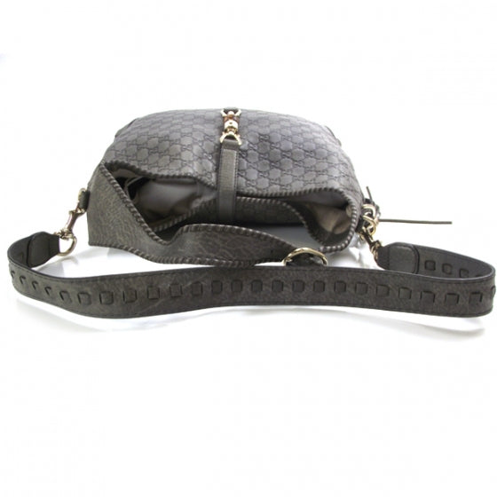 Guccissima Large New Jackie Shoulder Bag Gray