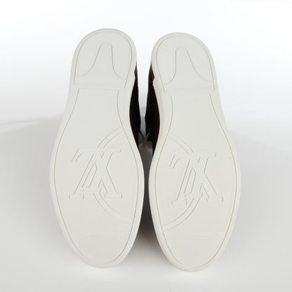 Louis Vuitton Calfskin Monogram Line Up Sneaker Boots 8 Bordeaux 5 of 7