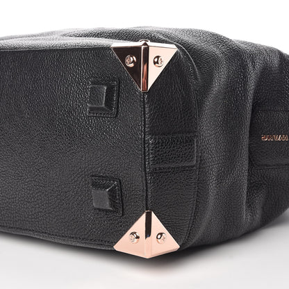Alexander Wang Pebbled Calfskin Large Emile Black Rose Gold Hardware 9 of 15