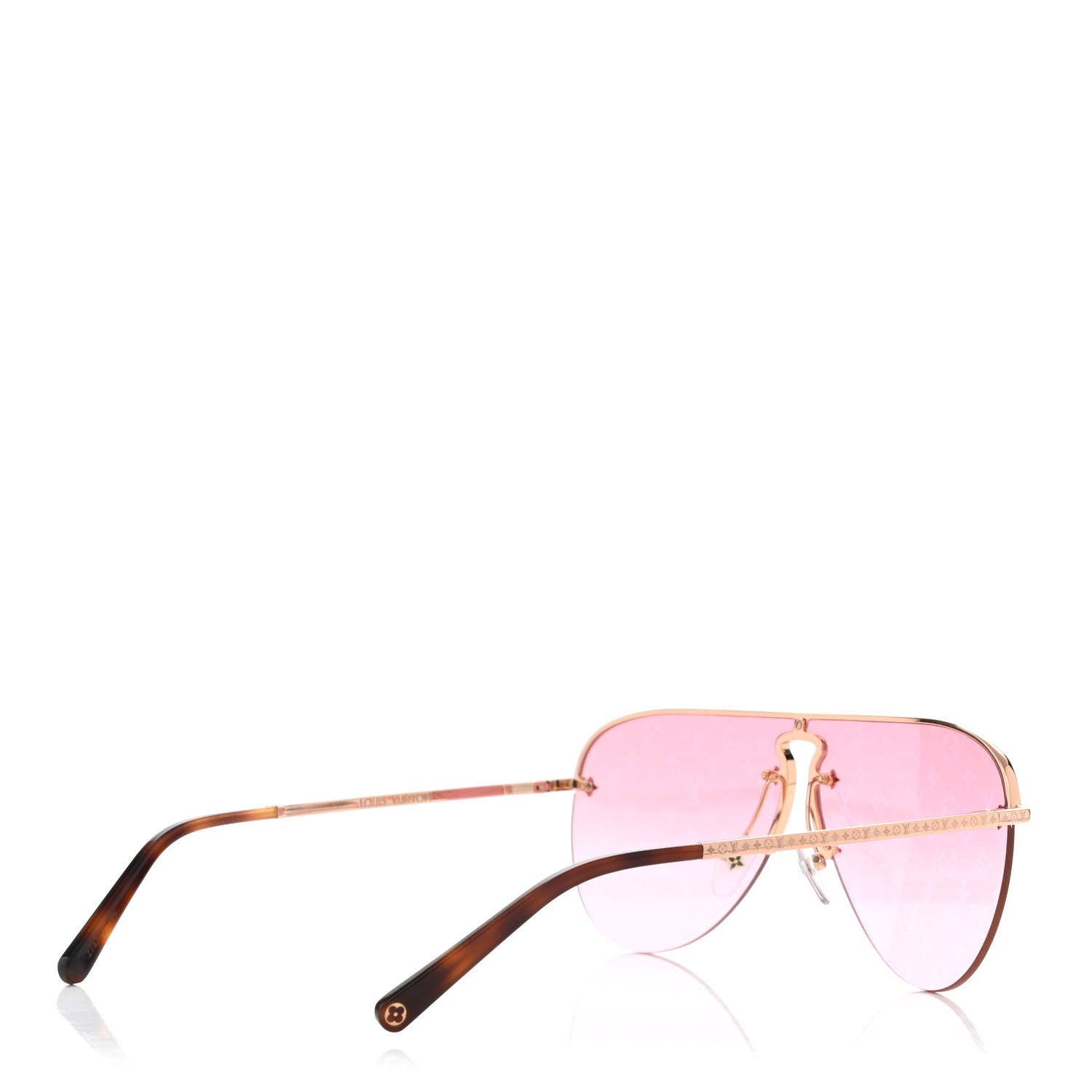 Louis Vuitton Monogram Grease Sunglasses Z1172W Pink 4 of 9