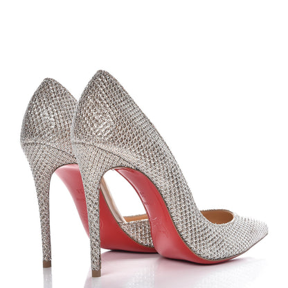 Christian Louboutin Glitter Luminor Iriza 100 Pumps 36 Gold 4 of 8